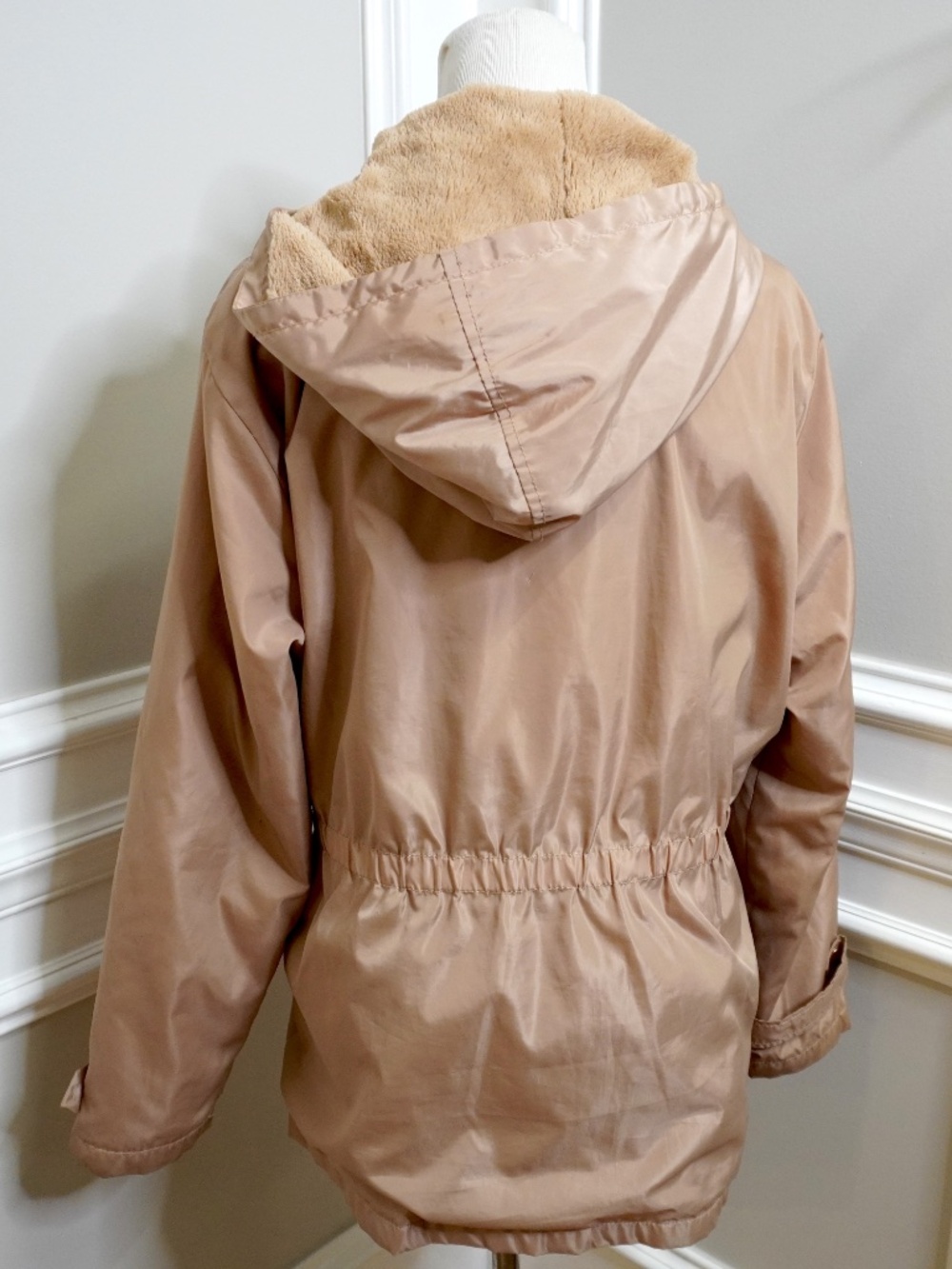 Miss Posh Los Angeles Outwear, Windbreaker with Inside Fur Coating, Size XL - Picture 3 of 5